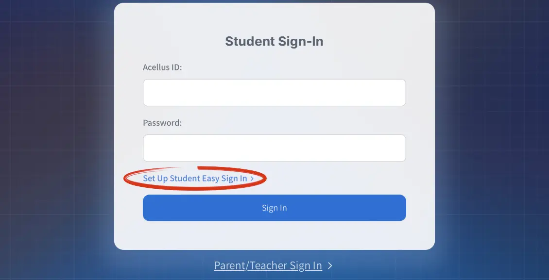 Student Sign-In: Easy Sign-In Prompt